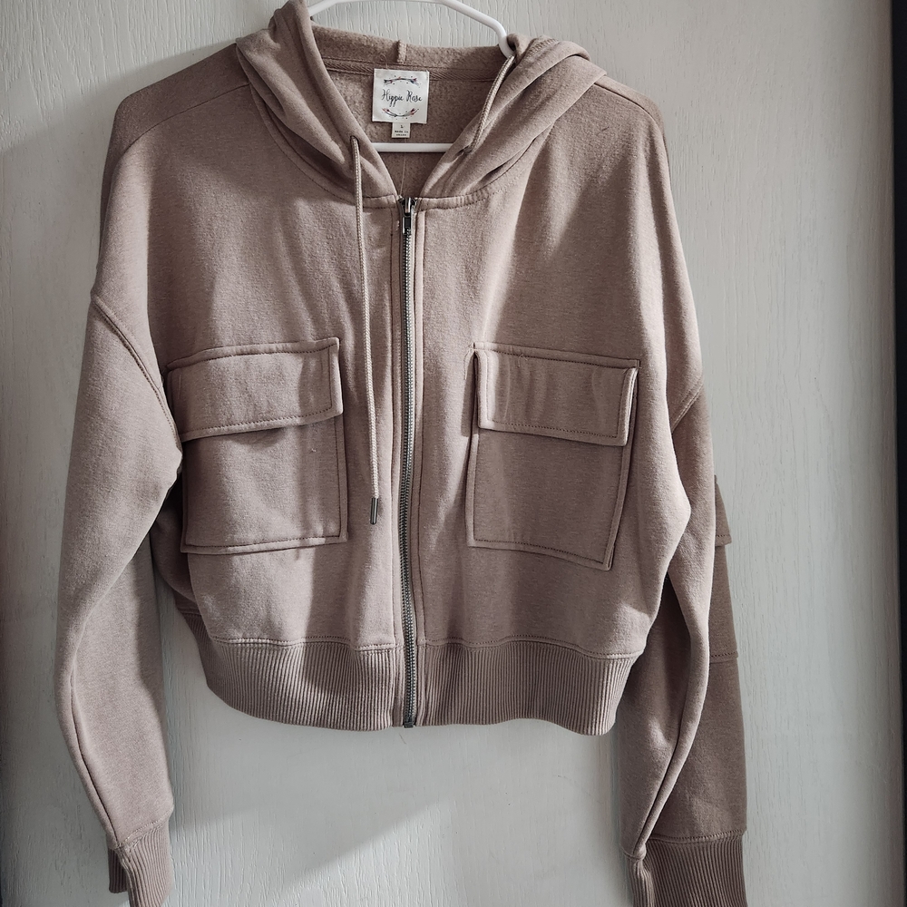 Zip-Up Hoodie with Pockets